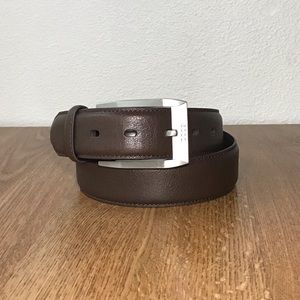 Ecco Dark Brown Formal Belt Sz 80cm/ 32in